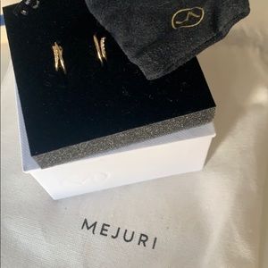Mejuri Sapphire Twin Hoops
